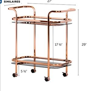 Chariot Bar (2) une assemblée,et l’autre en boîtes